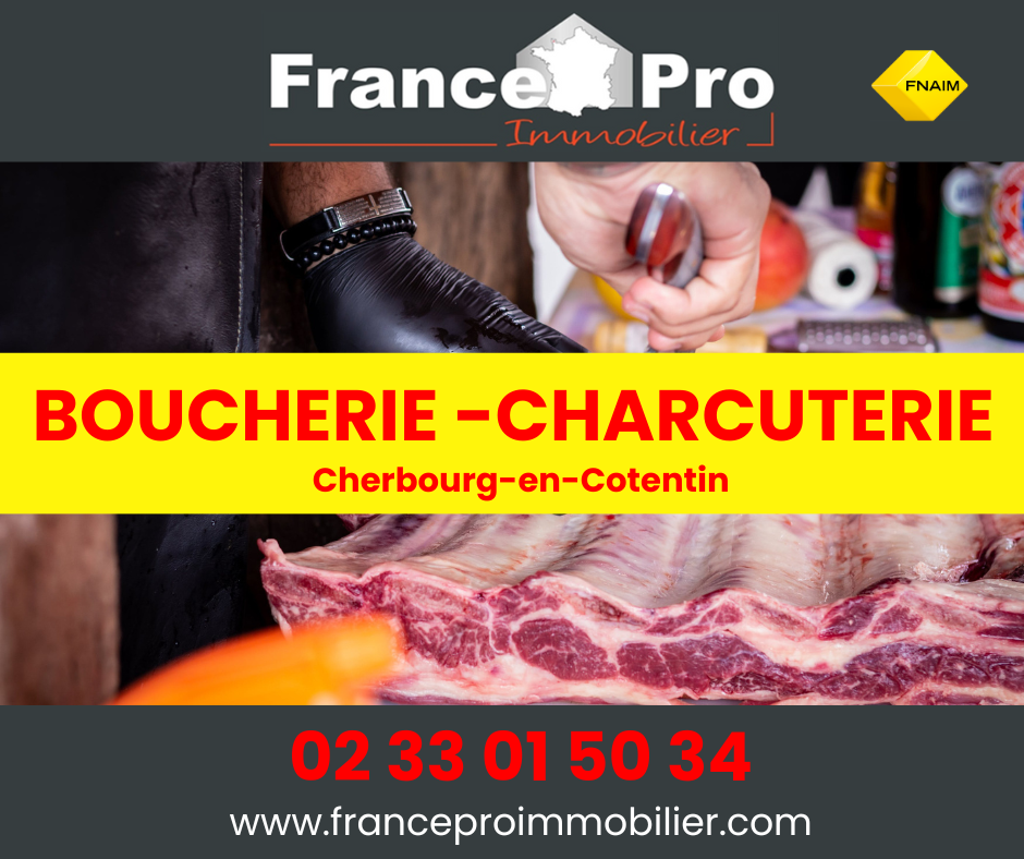 Vente immobilier professionnel BOUCHERIE CHARCUTERIE CHERBOURGENCOTENTIN